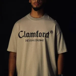 Camiseta texturizada Design Company, color camel
