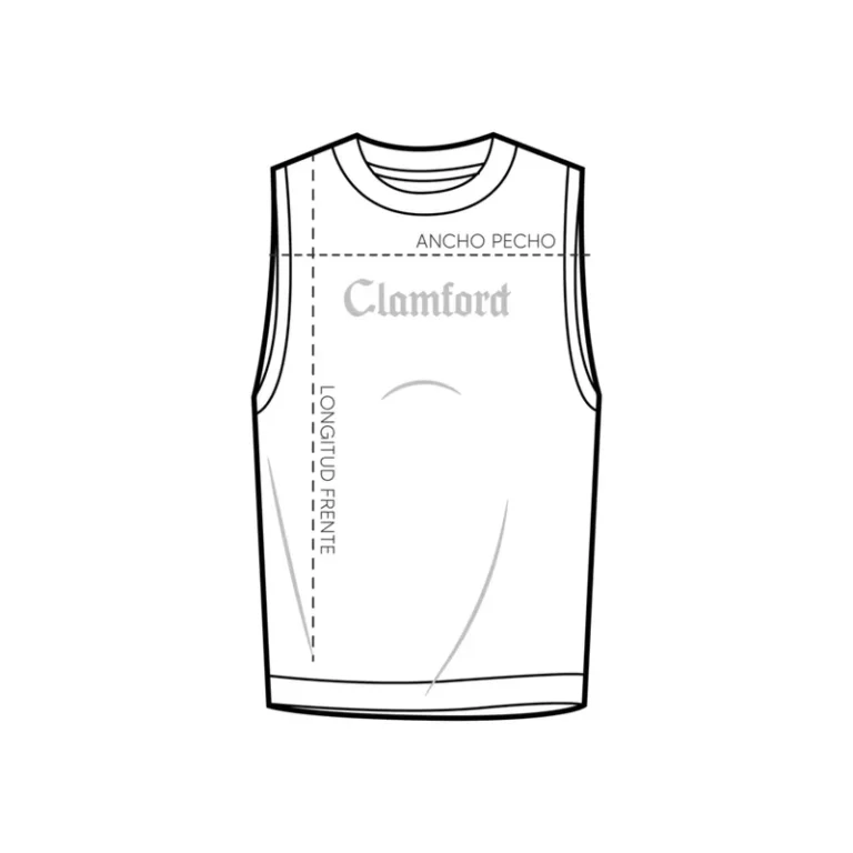 Cómo medir: Camiseta y tank hombre